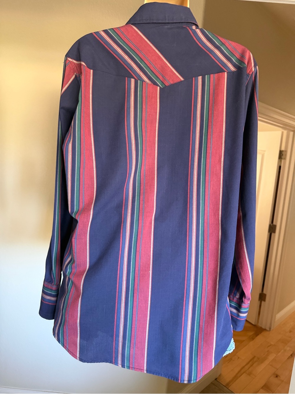VTG 80sYoungbloods Western Pearl Snap Shirt Oversized Western Stripe Men’s M - Picture 7 of 11